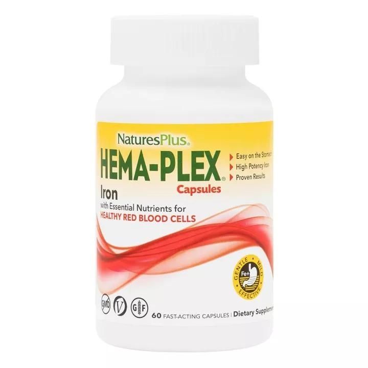 Natures Plus Hema-Plex Железо с основными питательными веществами 60 шт 